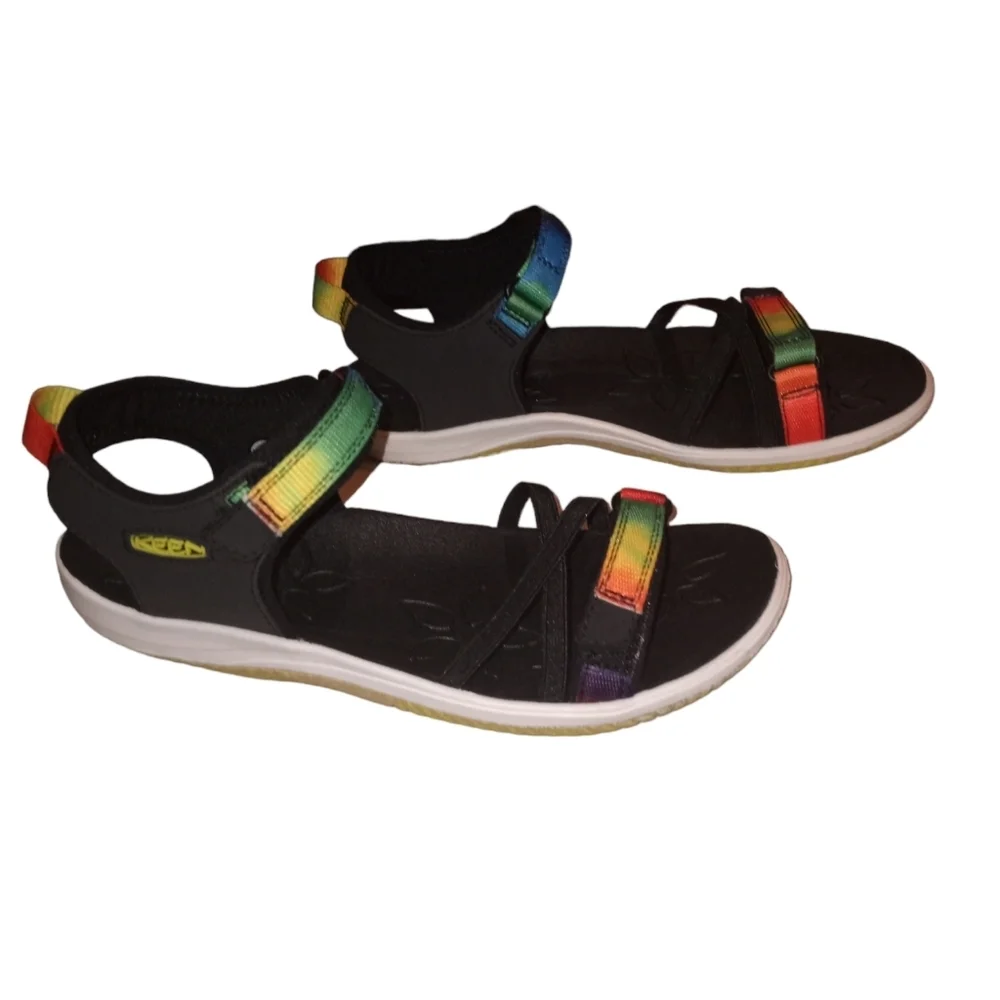 Keen Kids hook-and-loop tye-dye waterproof sandals